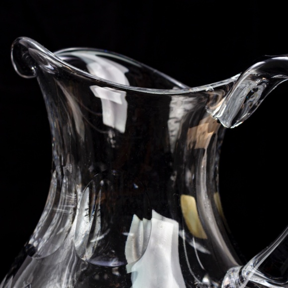 Vintage Cut Crystal Pitcher | West German 24% Lead Crystal | Kitchen Decor - Picture 4 of 10
